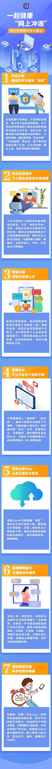 图片[1]-收下这份青少年网络安全小提示 一起健康“网上冲浪”-郯城一中