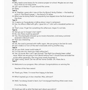 2023年山东省夏季高考英语听力原文及答案-郯城一中